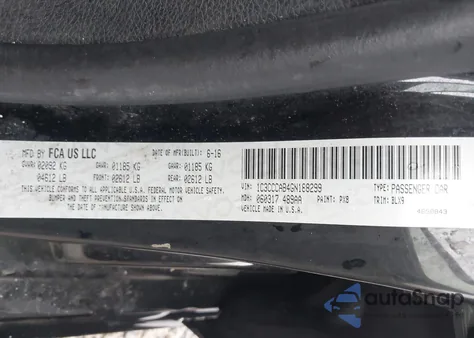 2016 Chrysler 200 Limited Platinum from USA, damaged, VIN 1C3CCCAB4GN188299